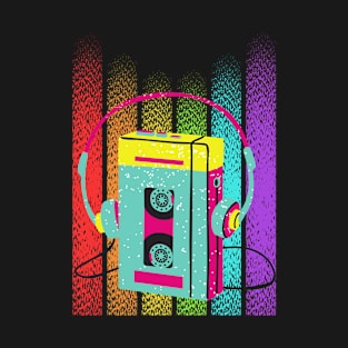 Retro Cassette Headphone T-Shirt