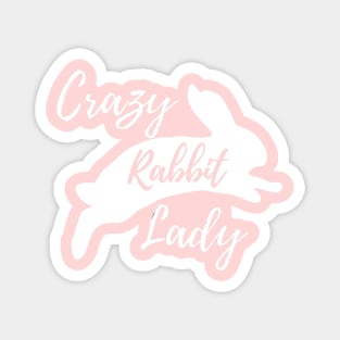 Crazy Rabbit Lady Magnet