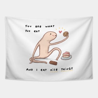 Honest Blob - Eat Nice Things Tapestry