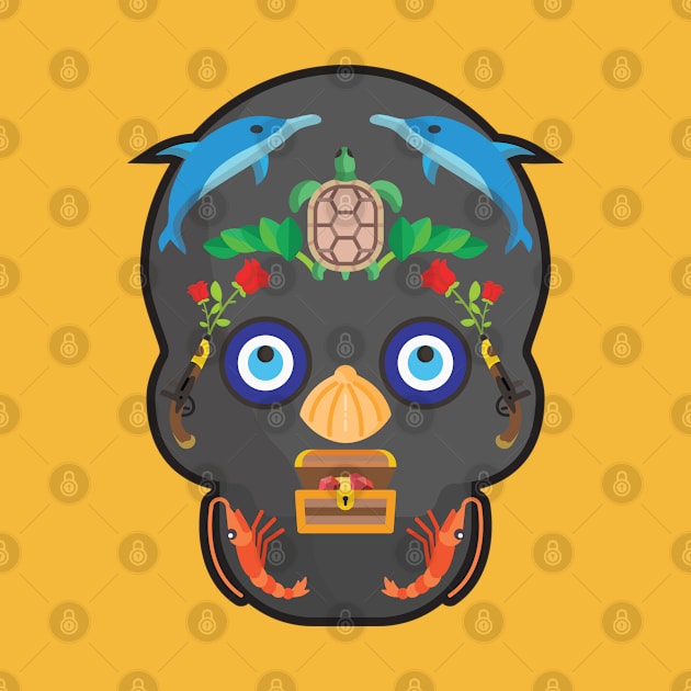 Sealife Sugar Skull by shultcreative