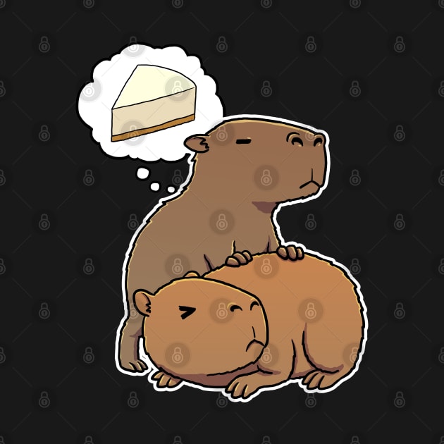 Capybara hungry for Cheese Cake by capydays