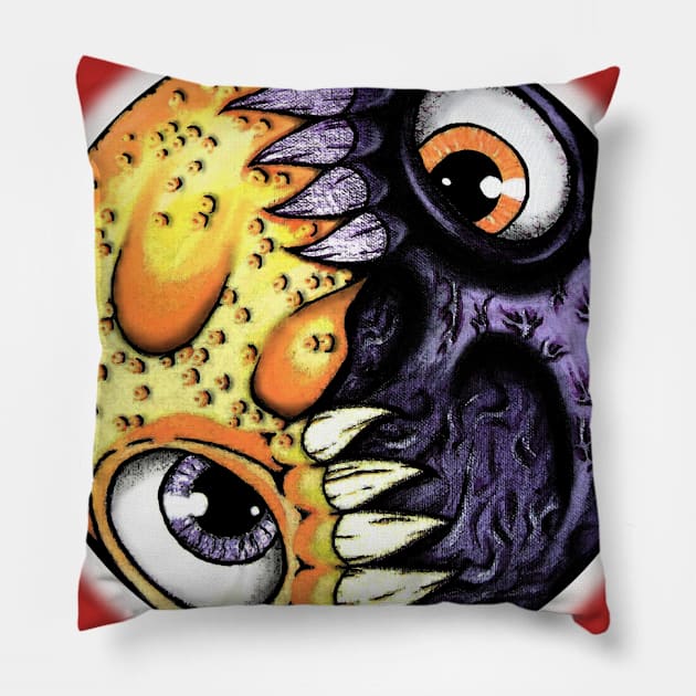Life Feeds on Life Pillow by sapanaentertainment