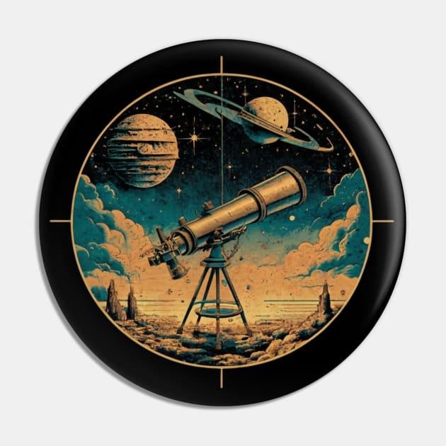 Astronomer - Telescope Pin by Signum