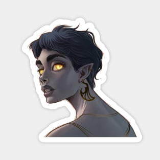 ELF YELLOW EYES Magnet