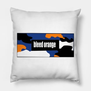 bleed orange army pattern Pillow