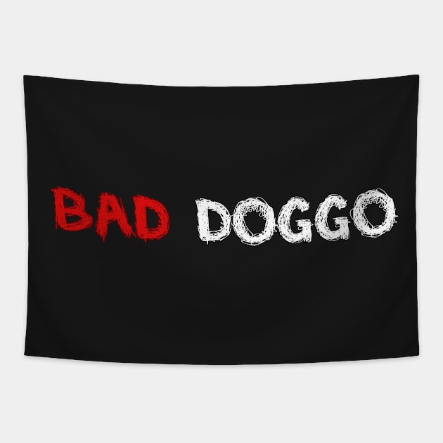 Bad Doggo Tapestry by DuskEyesDesigns