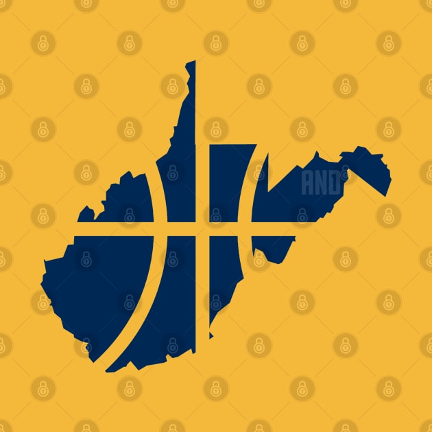 West Virginia Basketball by And1Designs