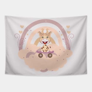 Cloud Castle Animal Skateboard Tapestry