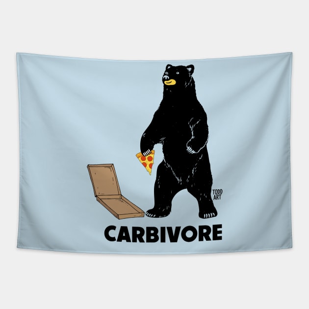 carbivore Tapestry by toddgoldmanart