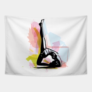 Yoga Lady Tapestry