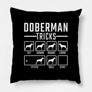 Doberman Tricks Pillow