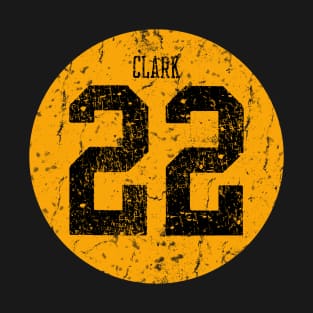 Caitlin Clark Yellow Distressed Jersey Number 22 Front & Back T-Shirt