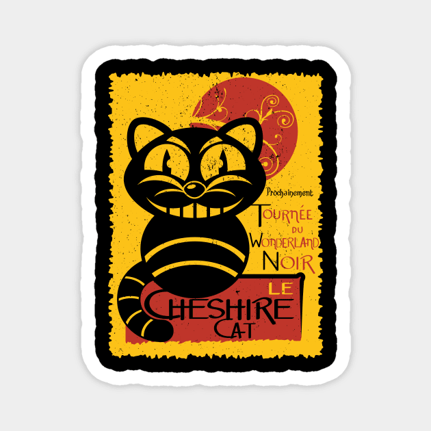 Le Cheshire Cat Magnet by jrberger