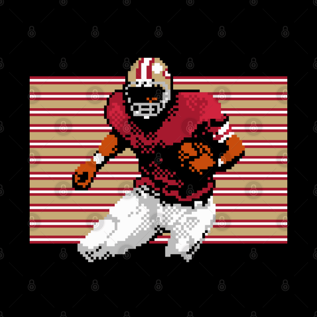 San Francisco Pixel Running Back by The Pixel League