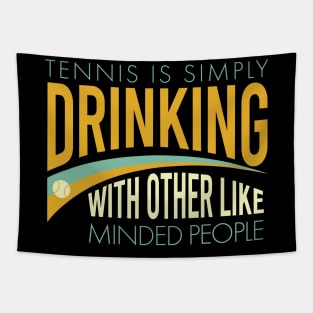 Funnny Tennis Saying for Tennis Players Tapestry