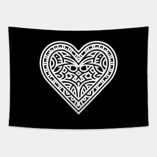 The Heart (White) Tapestry