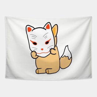 Cute Fox Mask Tapestry