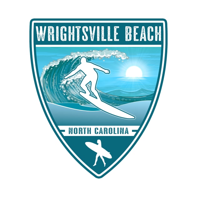 Surf Wrightsville Beach North Carolina by Jared S Davies