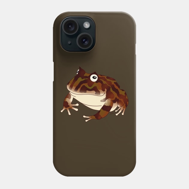 Brown Chocolate Pacman Frog Phone Case by anacecilia