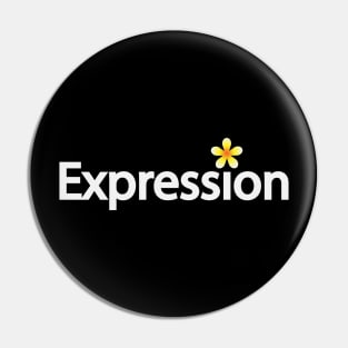 Expression creative text design Pin