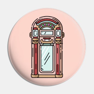 Line art of a Jukebox Pin