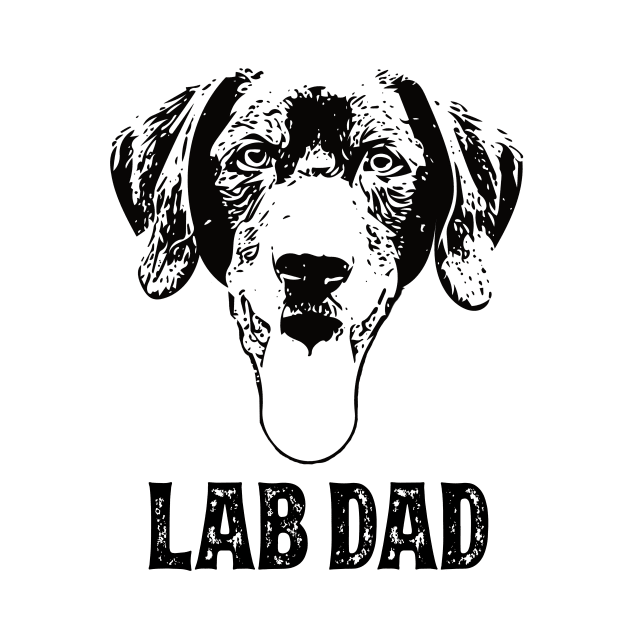 Black Lab Dad Labrador by DoggyStyles