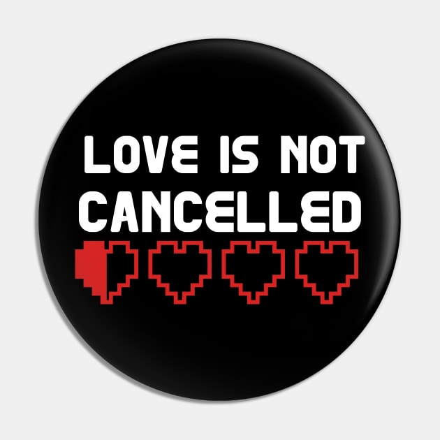 Love is not Cancelled Pin by Mande Art