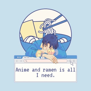 Anime and Ramen Aesthetic T-Shirt