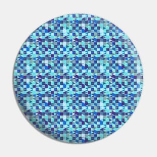 Abstract Blue Diamond Pattern Pin