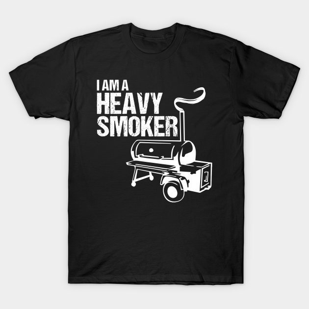 Discover Heavy Smoking Smoker A Pitmaster Grilling Barbecue - Meat Smoking - T-Shirt