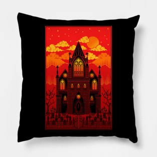 Burning Cathedral Pillow