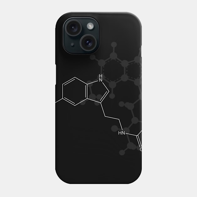 Melatonin Molecule Phone Case by ChemECool