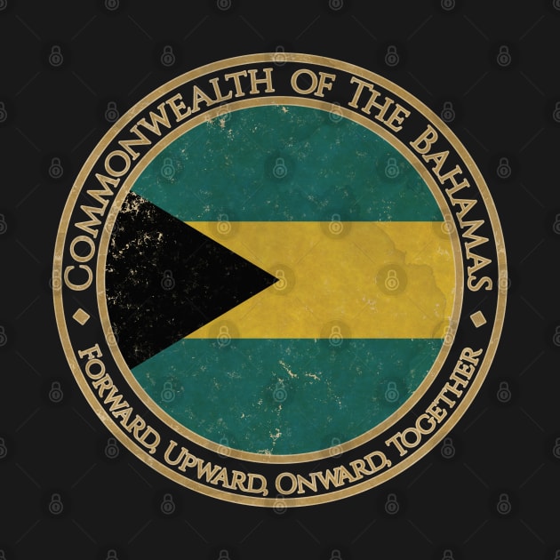 Vintage Commonwealth of The Bahamas USA North America United States Flag by DragonXX