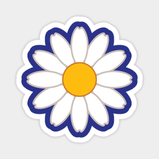 Daisy | Yellow White | Blue Magnet