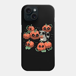 Stolen Pumpkin Halloween Raccoon by Tobe Fonseca Phone Case