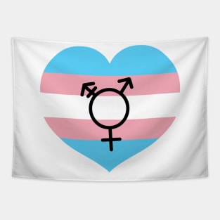 Transgender flag and symbol Tapestry