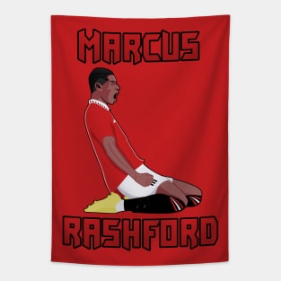 Rashford MU 22 Football Celebration Tapestry