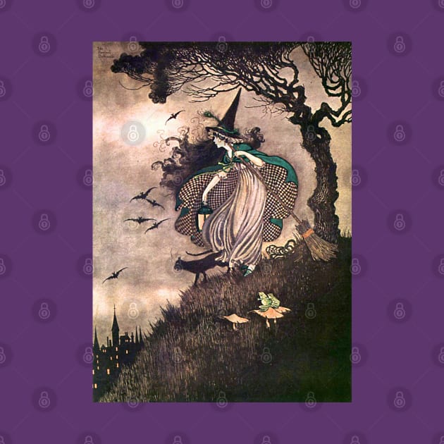 The Little Witch - Ida Rentoul Outhwaite by forgottenbeauty