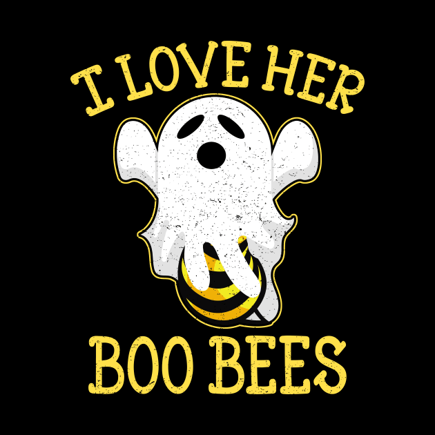 Boo Bees Shirt Halloween Couple I Love Her Matching Costume by foxmqpo