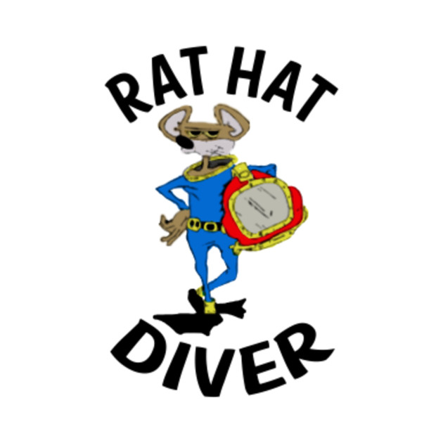 Ratcliffe Helmet Vintage 'Rat Hat Diver' Design Diving Mask TeePublic