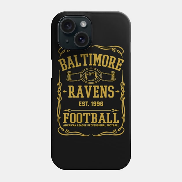 Vintage Ravens American Football Phone Case by carlesclan