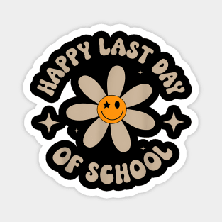 Groovy Flower Happy Last Day Of School School Summer Teacher Magnet