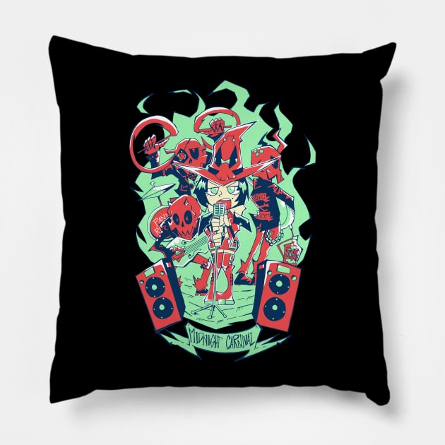 Midnight Carnival Pillow by Setzeri