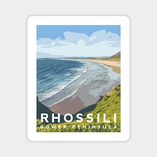 Rhossili Beach - Gower Peninsula Magnet