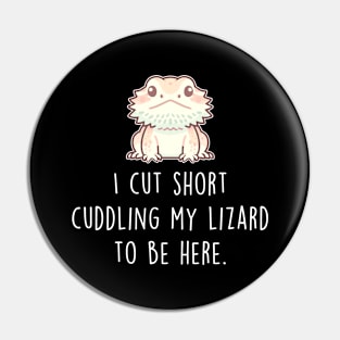 Bearded Dragon Lizard Cut Short Pin