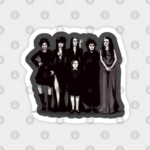 Spooky Girls Magnet by LVBart