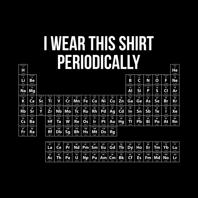 Chemistry Periodic Table Elements T-Shirt - Cool Graphic Tee by RedYolk