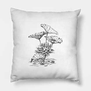 Lotus flower print Pillow