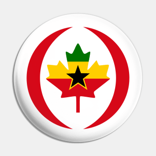 Ghanaian Canadian Multinational Patriot Flag Series Pin