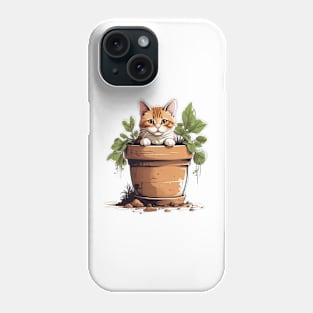 Cat In Plants Phone Case